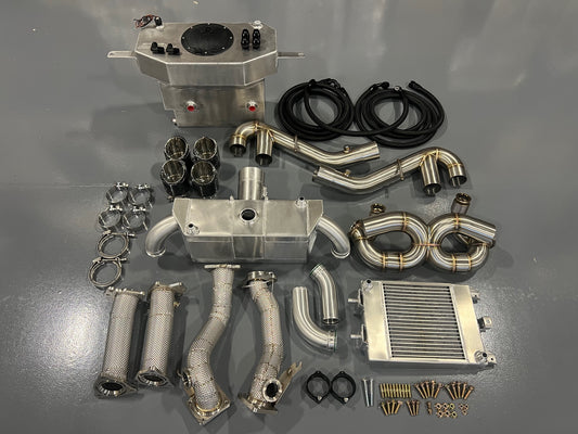 Huron Speed C8 Corvette Twin Turbo Kit - A2W Intercooled Bundle